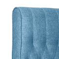 Accent Chair Blue Fabric