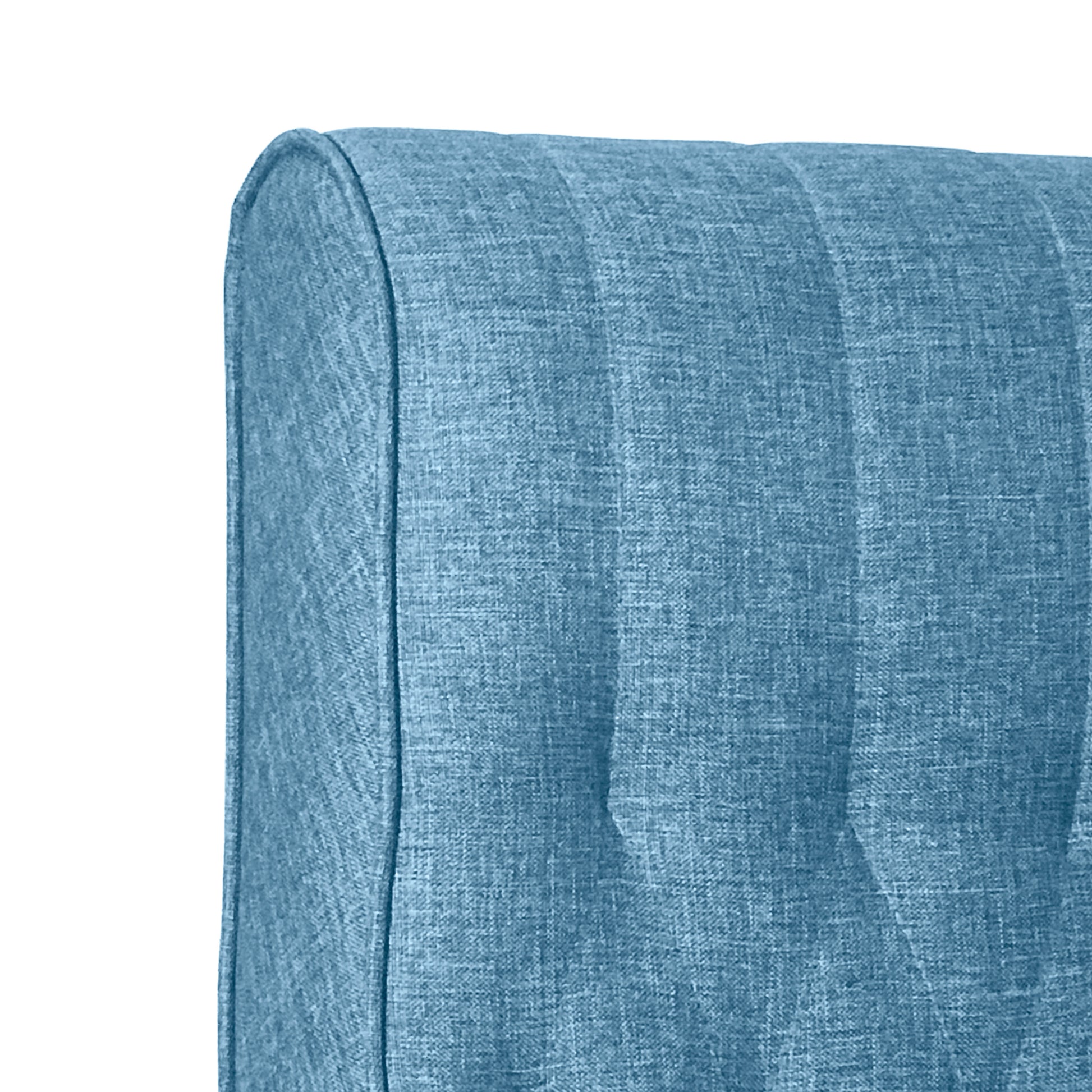 Accent Chair Blue Fabric