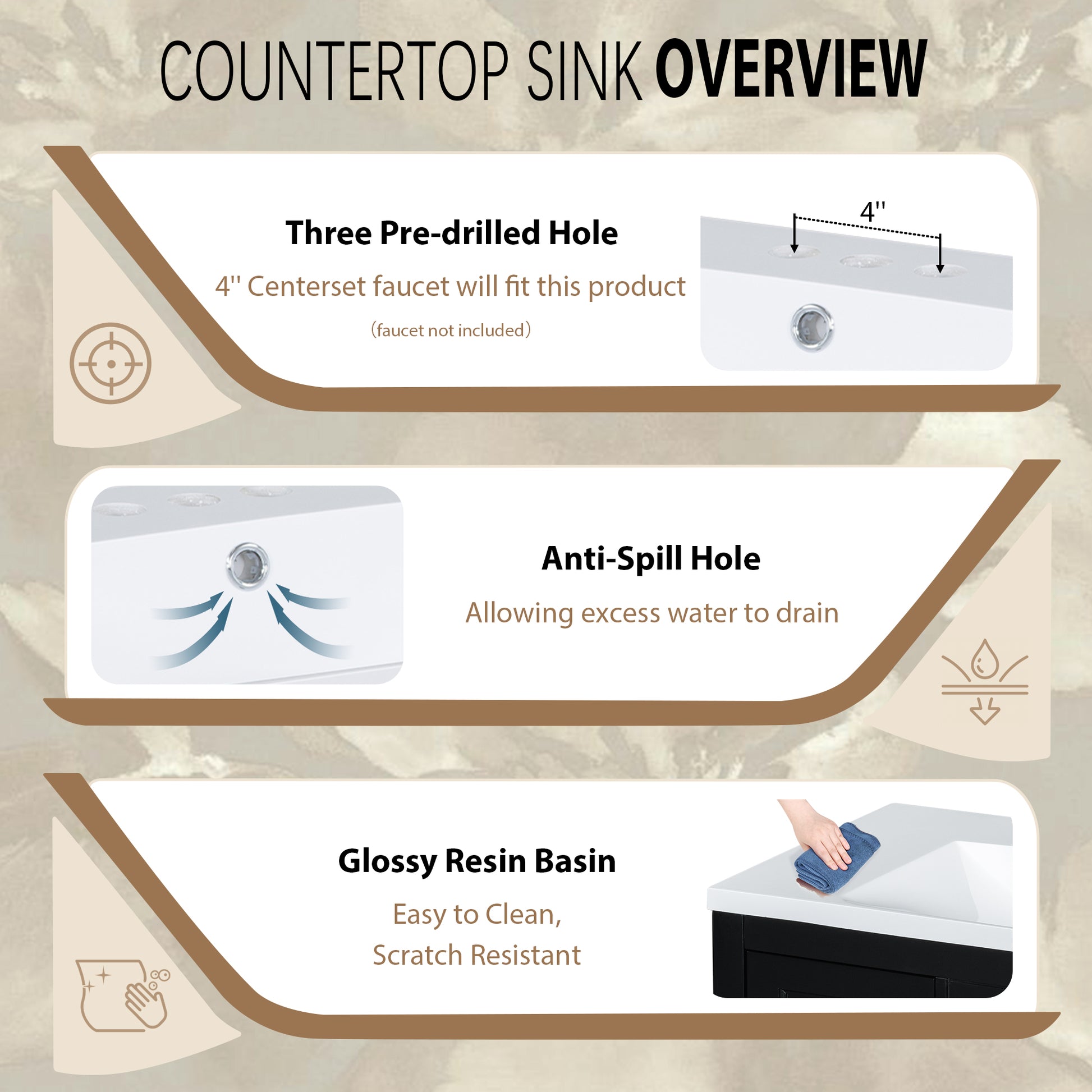 36'' Bathroom Vanity With Resin Sink Combo, Solid Wood Frame Bathroom Storage Cabinet, Freestanding Vanity Set With 5 Drawers& Soft Closing Doors Same As Sw000141Aab Black Bathroom Solid Wood Mdf Resin