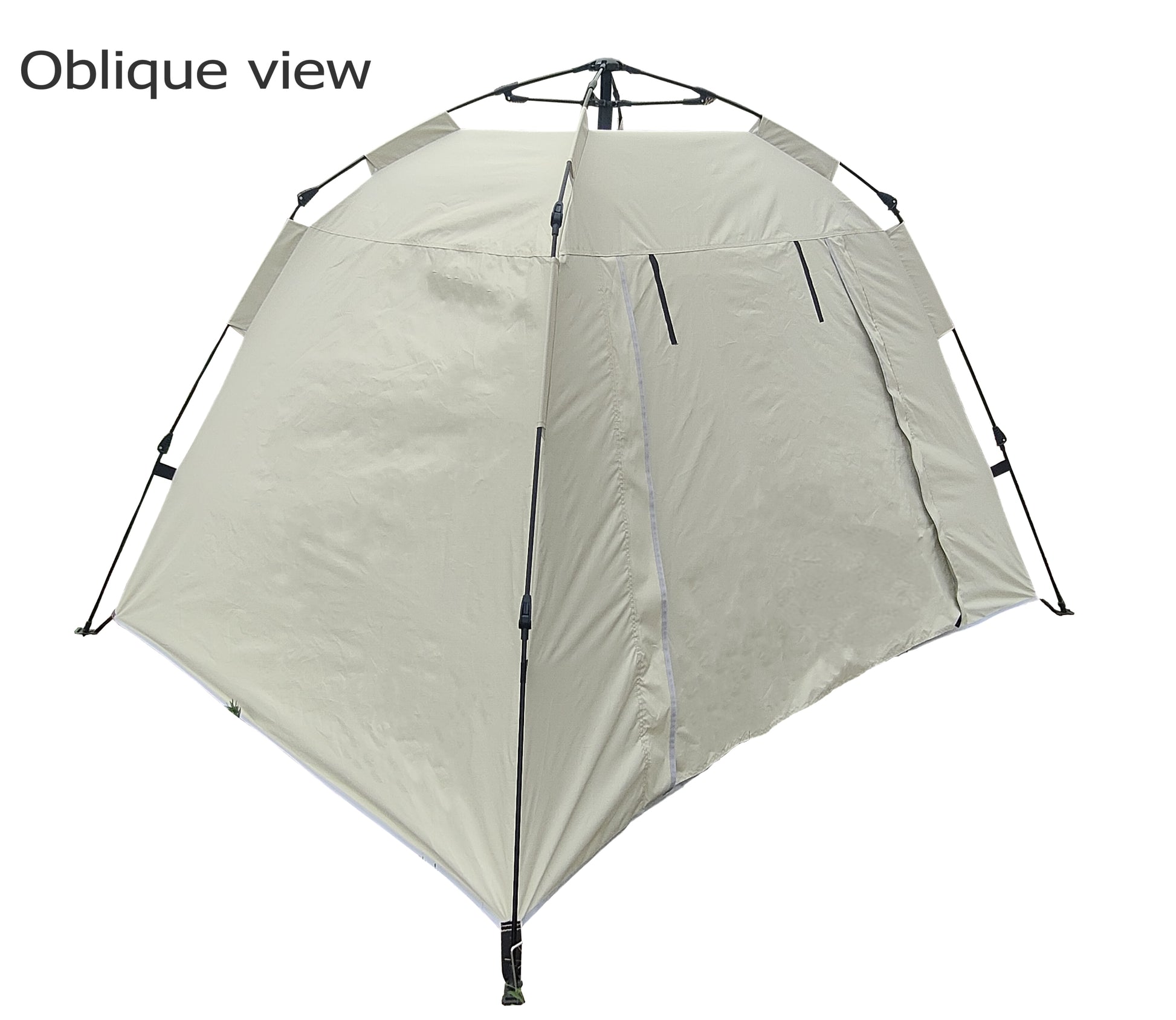Tent, Quick Opening Automatic Tent, Waterproof And Uv Resistant Tent, Suitable For 2 3 People Camping, Picnic, Outdoor Travel Tent Beige Beige Classic Polyester