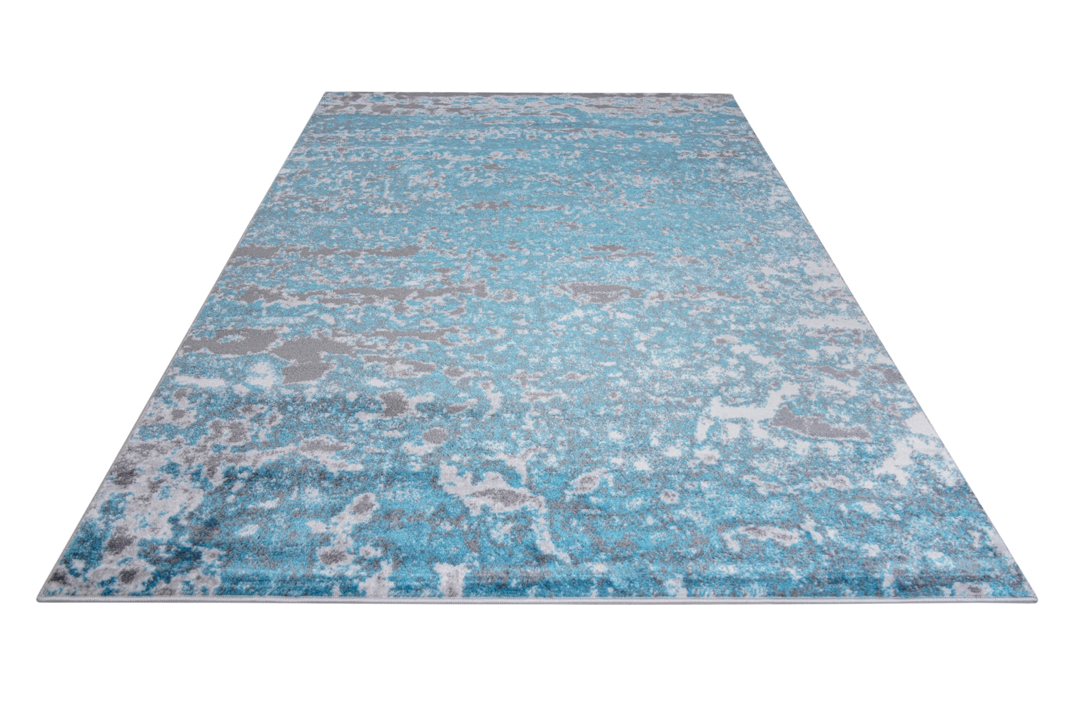 Jersey Area Rugs, Carpets For Livingroom, 5X7 Area Rugs ,3984 Blue Grey Rectangle 5&7 Blue Grey Contemporary Abstract Polypropylene