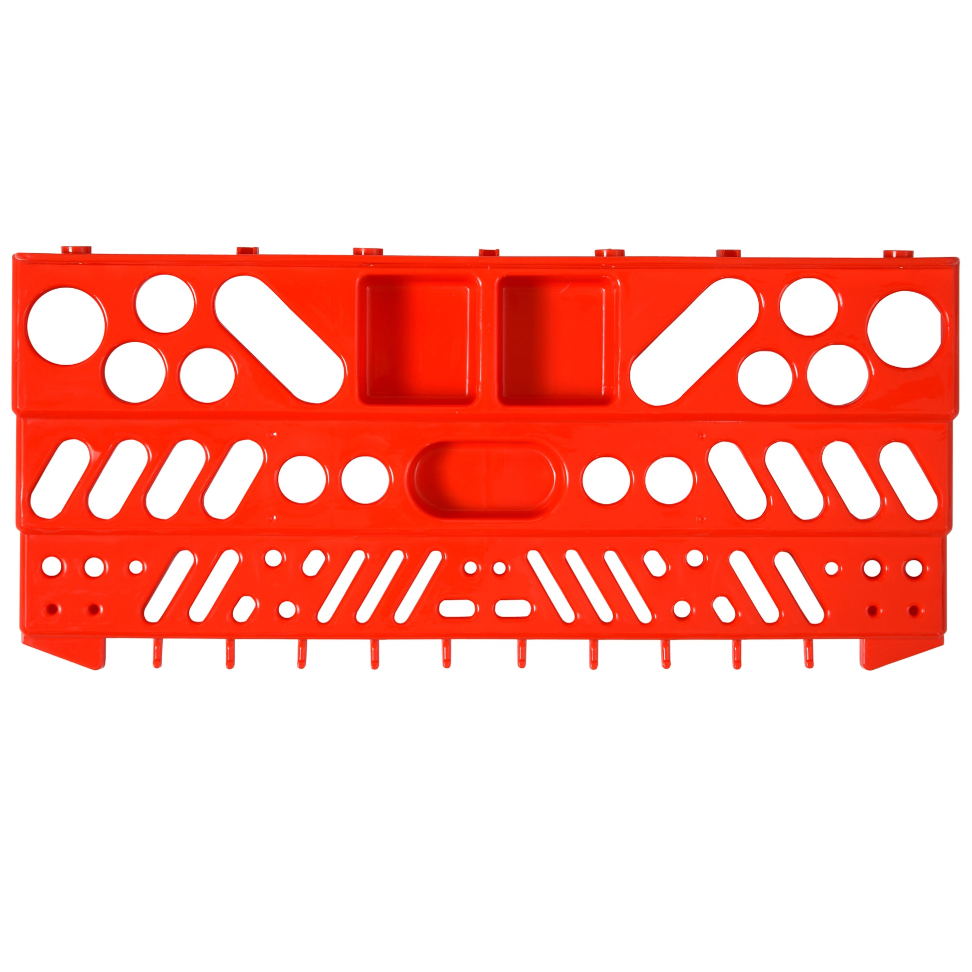 Durhand 54 Piece Pegboard And Shelf Tool Organizer Wall Mounted Diy Garage Storage With 50 Hooks Grey Plastic