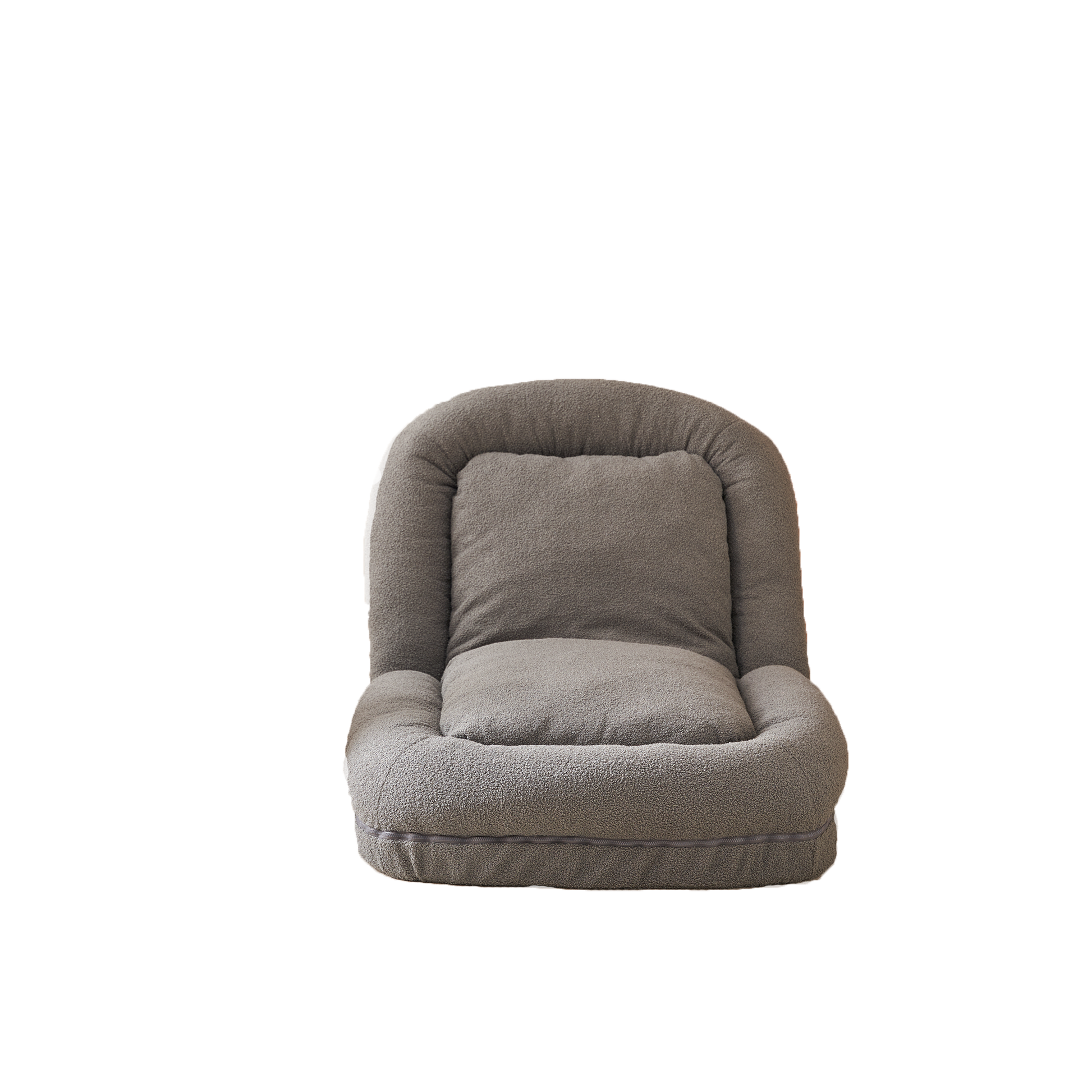 Triple Fold Down Sofa Bed,Gy Grey Metal Cotton Metal