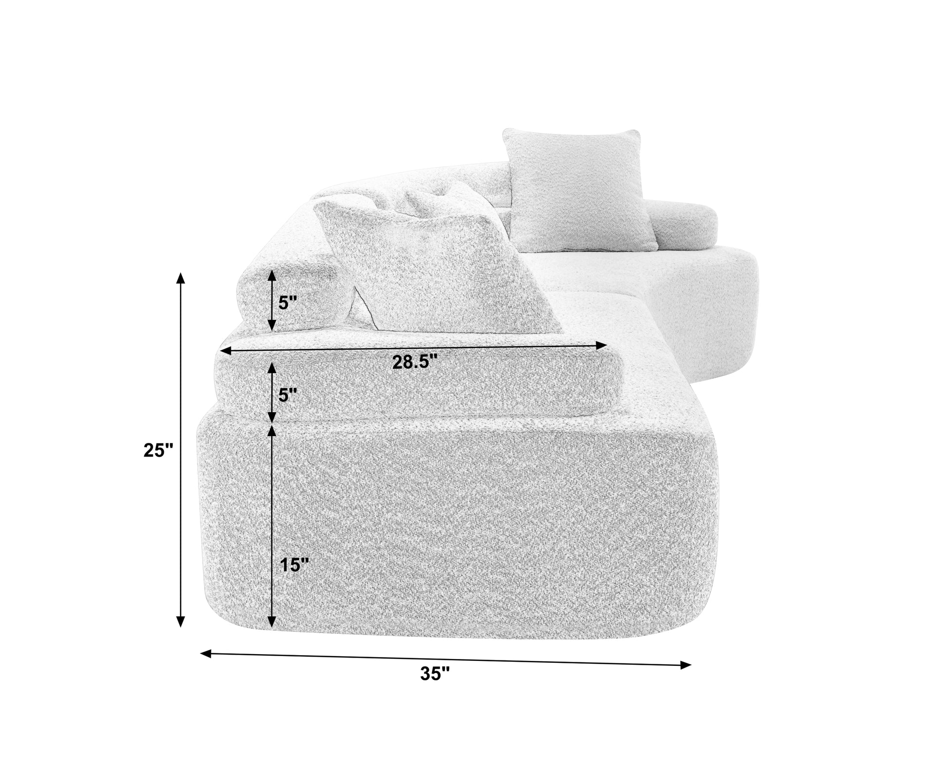 Unique Modeling Design,Upholstered Indoor Furniture,Foam Filled Sleeper Sofa Bed For Living Room,Bedroom,3 Colors Khaki Primary Living Space Modern Foam Polyester 4 Seat