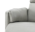 Sagen Glider Recliner W Swivel, Gray Leather Aire Lv01880 Gray Leather