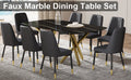 Large Modern Minimalist Rectangular Dining Table With 0.39 