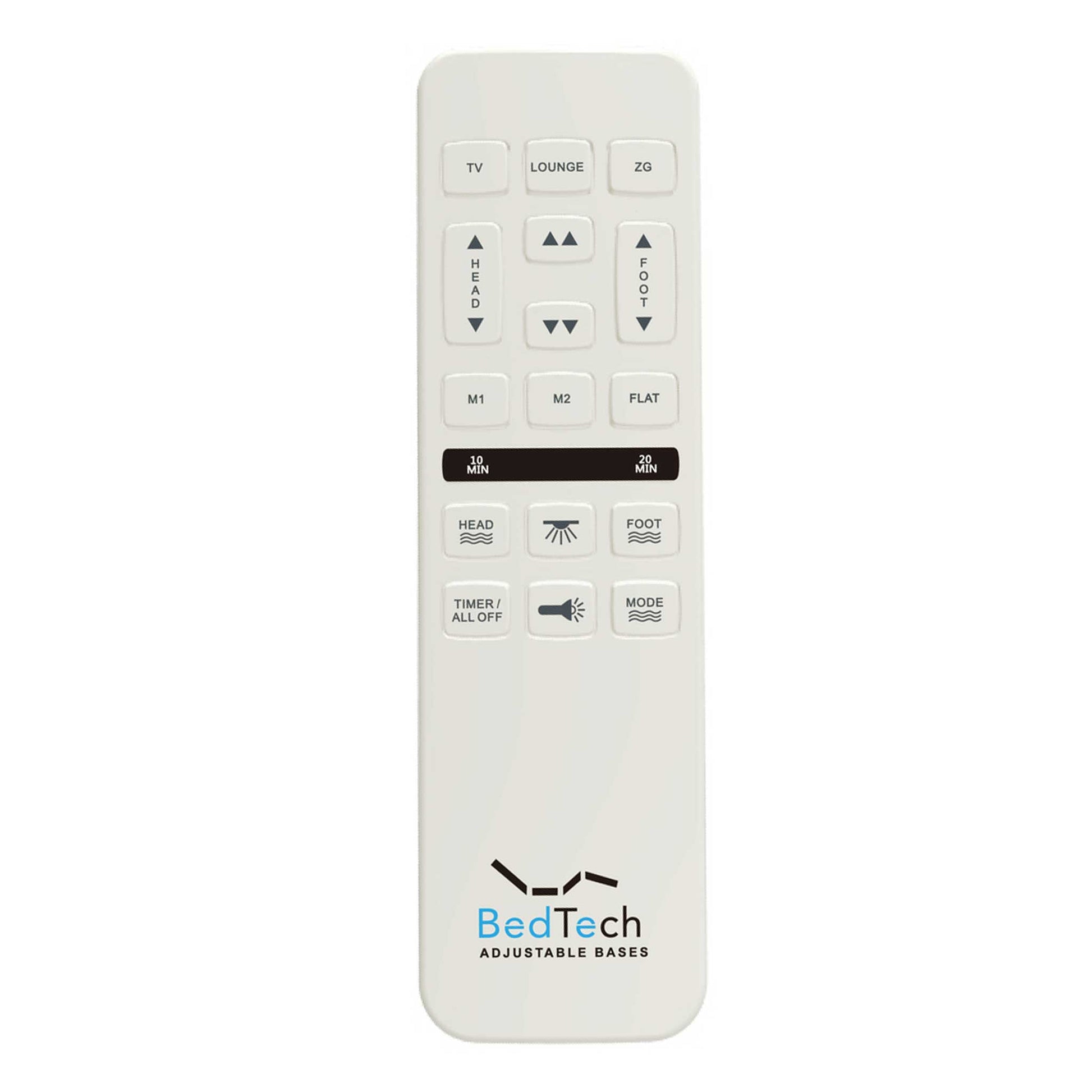 Bt3000 Flex Head King Adjustable Bed Base With Head And Foot Position Adjustment Box Spring Not Required Blue Grey Steel