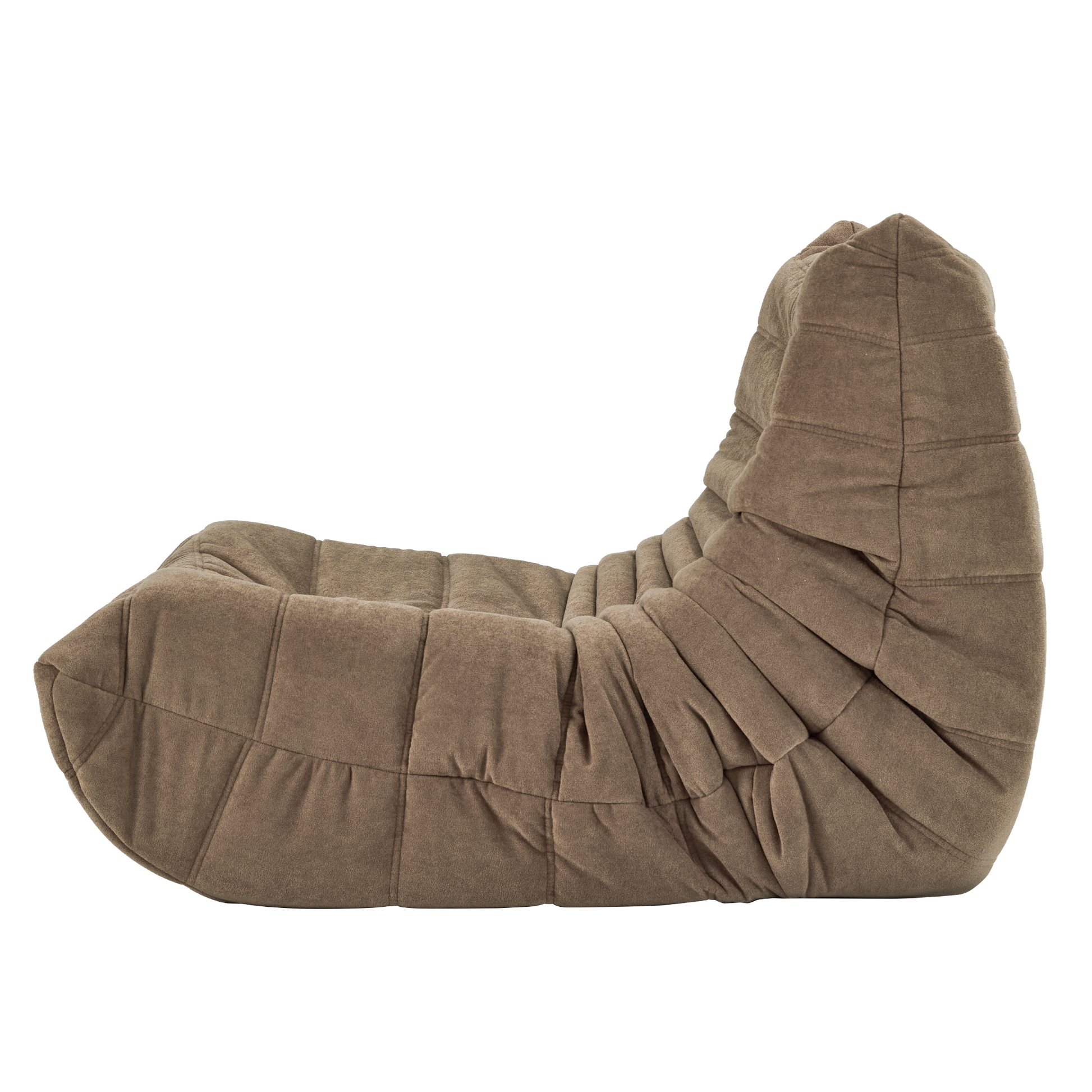 Floor Sofa Bean Bag Chair For Adults Fireside Bean Bag Lounger Memory Foam Chair For Home, Office, Apartment Or Gaming Venue Matte Brown Polyester Primary Living Space Firm Art Deco Armless Foam Polyester Blend