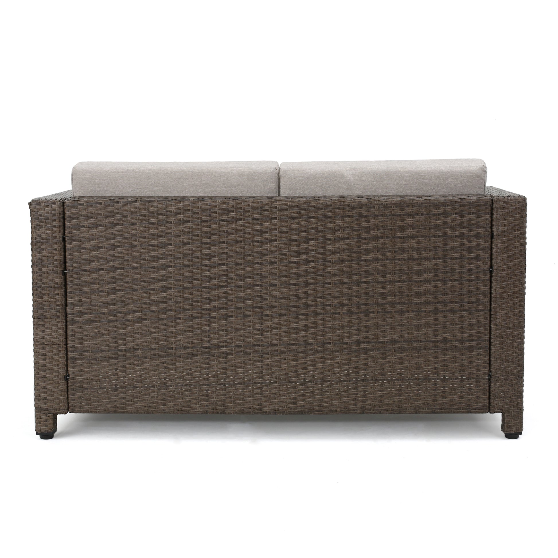 Puerta Seat Brown Pe Rattan Iron