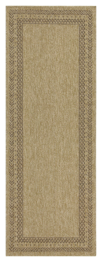Earth Gc Ntl1007 Jute Mocha 2 Ft. 7 In. X 7 Ft. 3 In. Indoor Outdoor Area Rug Natural & Light Brown Polyester Polypropylene