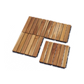 30 Pcs Interlocking Deck Tiles Striped Pattern, 12