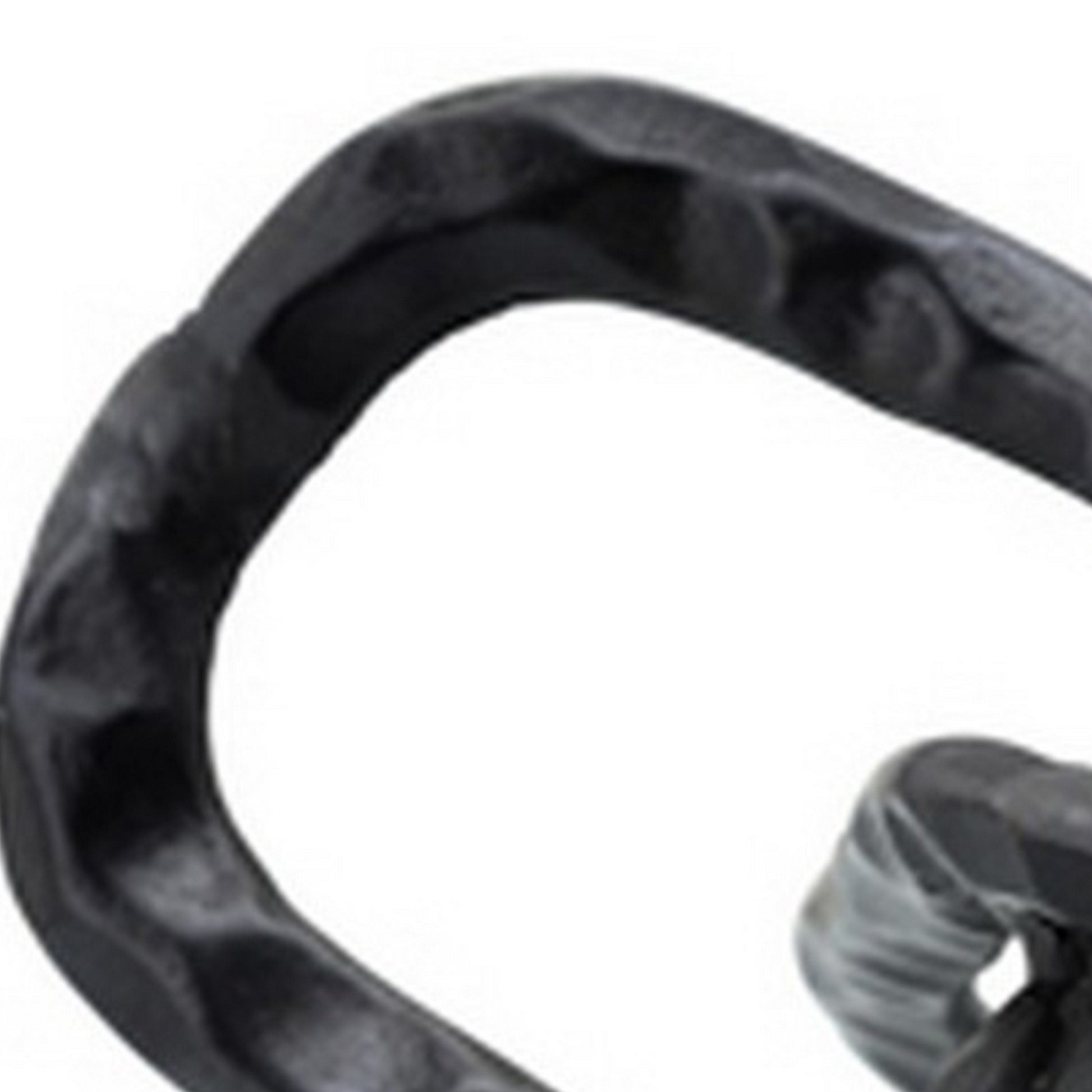 Metal Accent Decor With Oval Shaped Inters, Gray Gray Metal