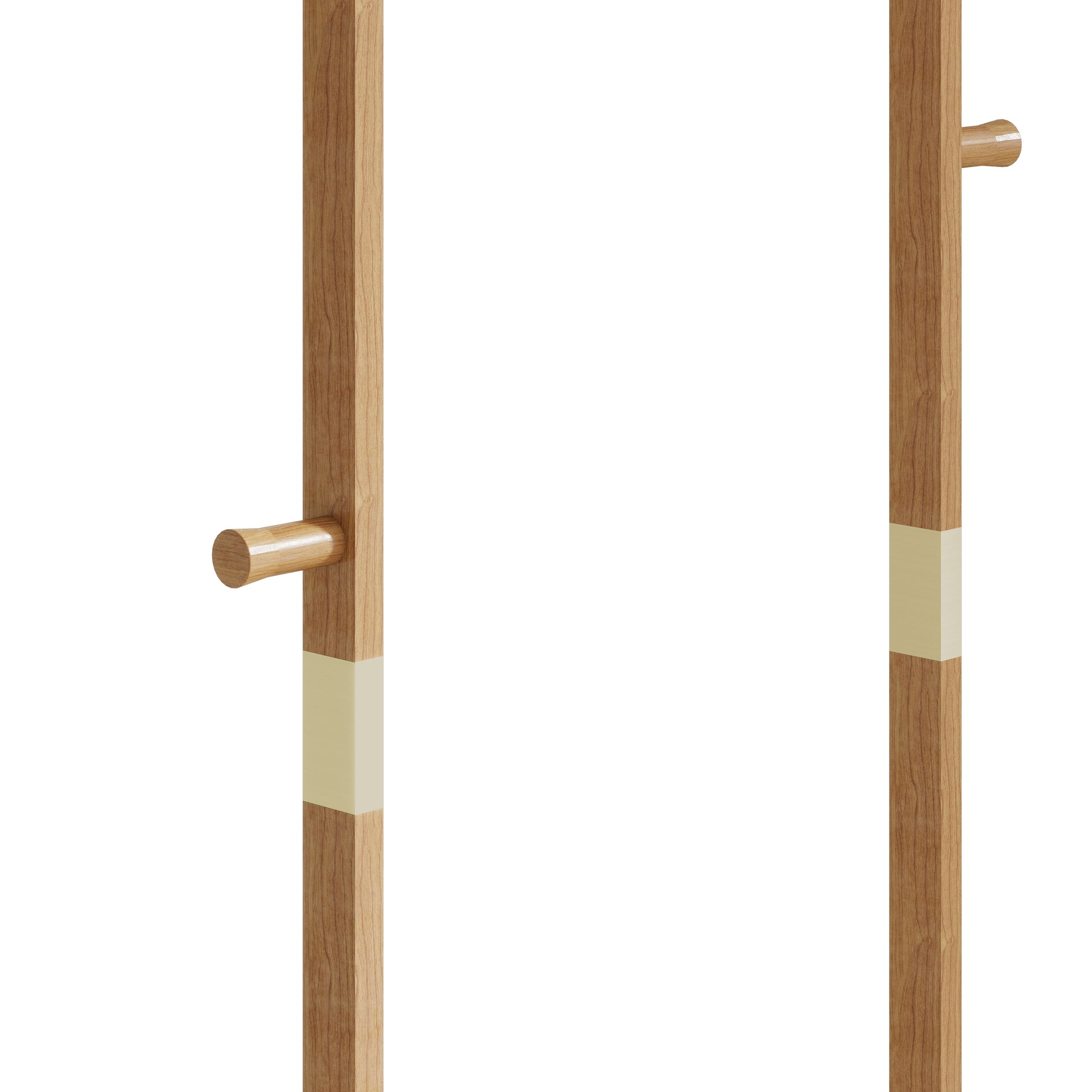 Coat Racks Solid Wood Hanger 23.6* 11*64.1In Solid Environmental Protection Easy To Assemble Beautiful Can Be Placed In The Bedroom Entrance Living Room Burly Wood Natural Wood Wash Light Brown