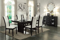 Modern Contemporary Dining Side Chairs Set Of 2 White Faux Leather Upholstered Espresso Finish Hardwood Solid Espresso Dining Room Side Chair Wood