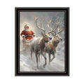 2 Piece Vignette On The Eve Of Christmas Black Framed Wall Art For Living Room, Holiday Wall Art Print For Home Decor, Bedroom Wall Art By Jo Moulton Multicolor Wood Paper