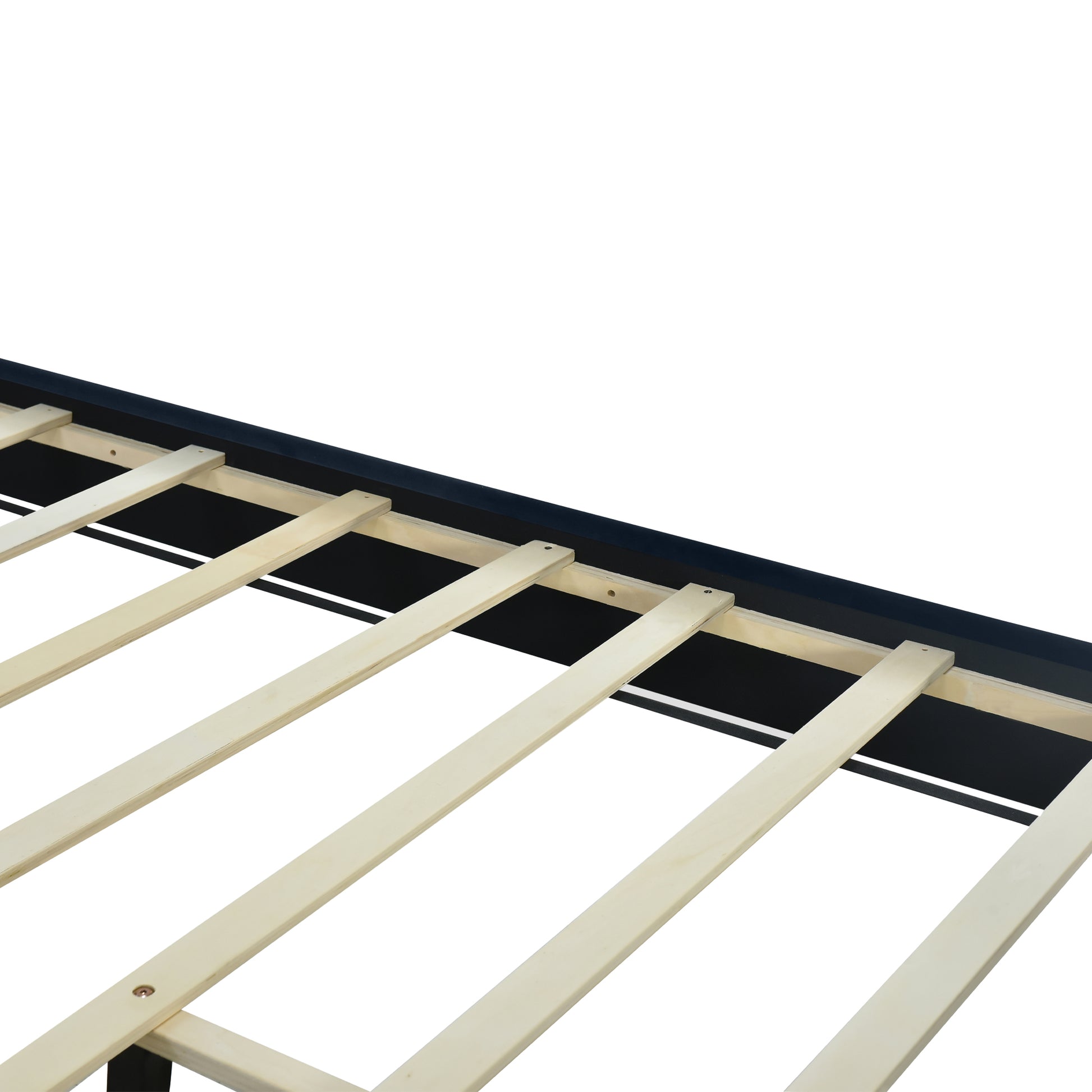 Queen Size Upholstered Platform Bed With Pull Point Headboard And Metal Wire Frame At The Head And Foot Of The Bed, Metal Feet, Velvet, Black Queen Black Mdf Lvl