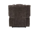 Pacay Brown Chenille Power Motion Recliner With Lift, Heating & Massage Function Brown Chenille