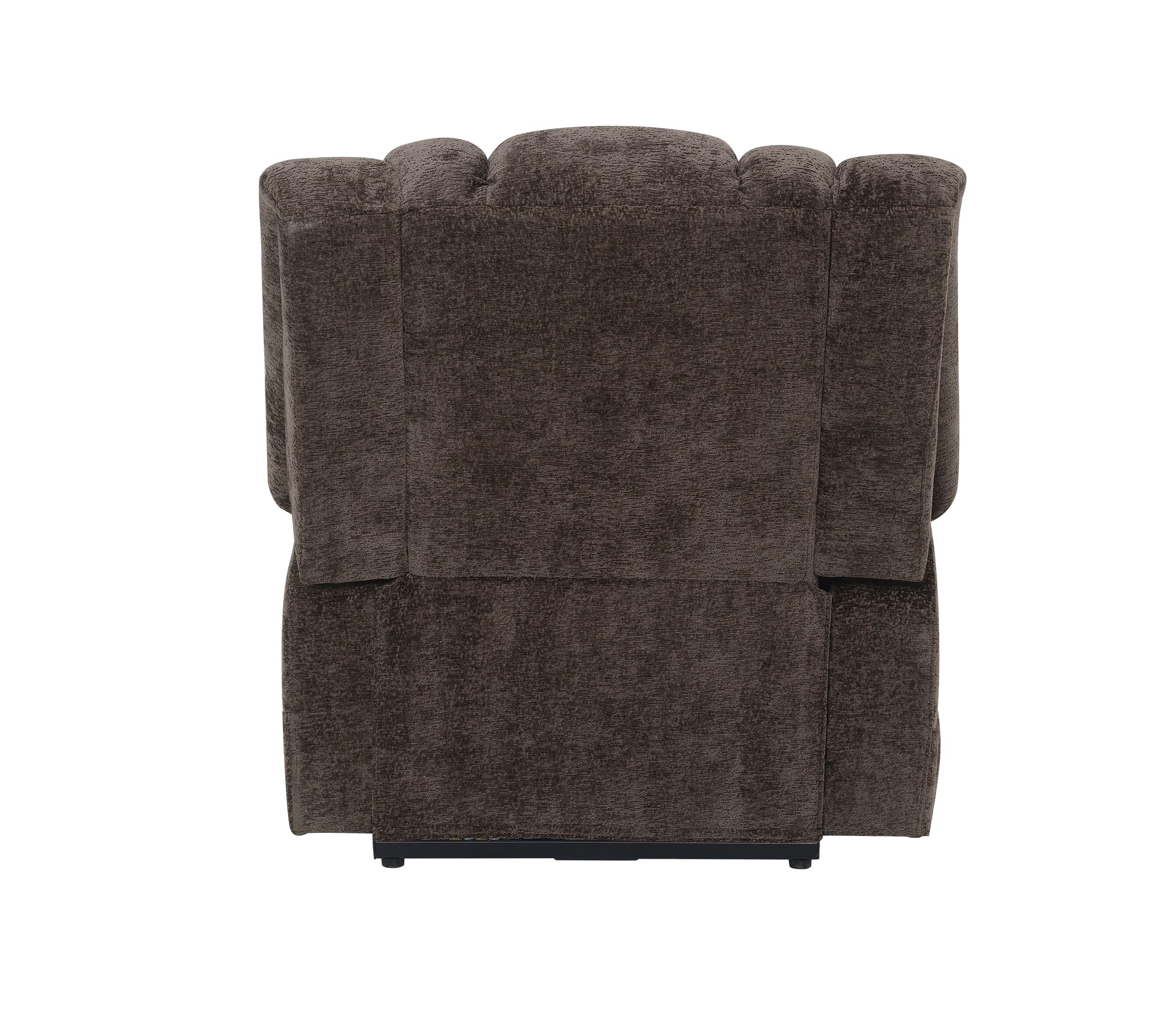Pacay Brown Chenille Power Motion Recliner With Lift, Heating & Massage Function Brown Chenille