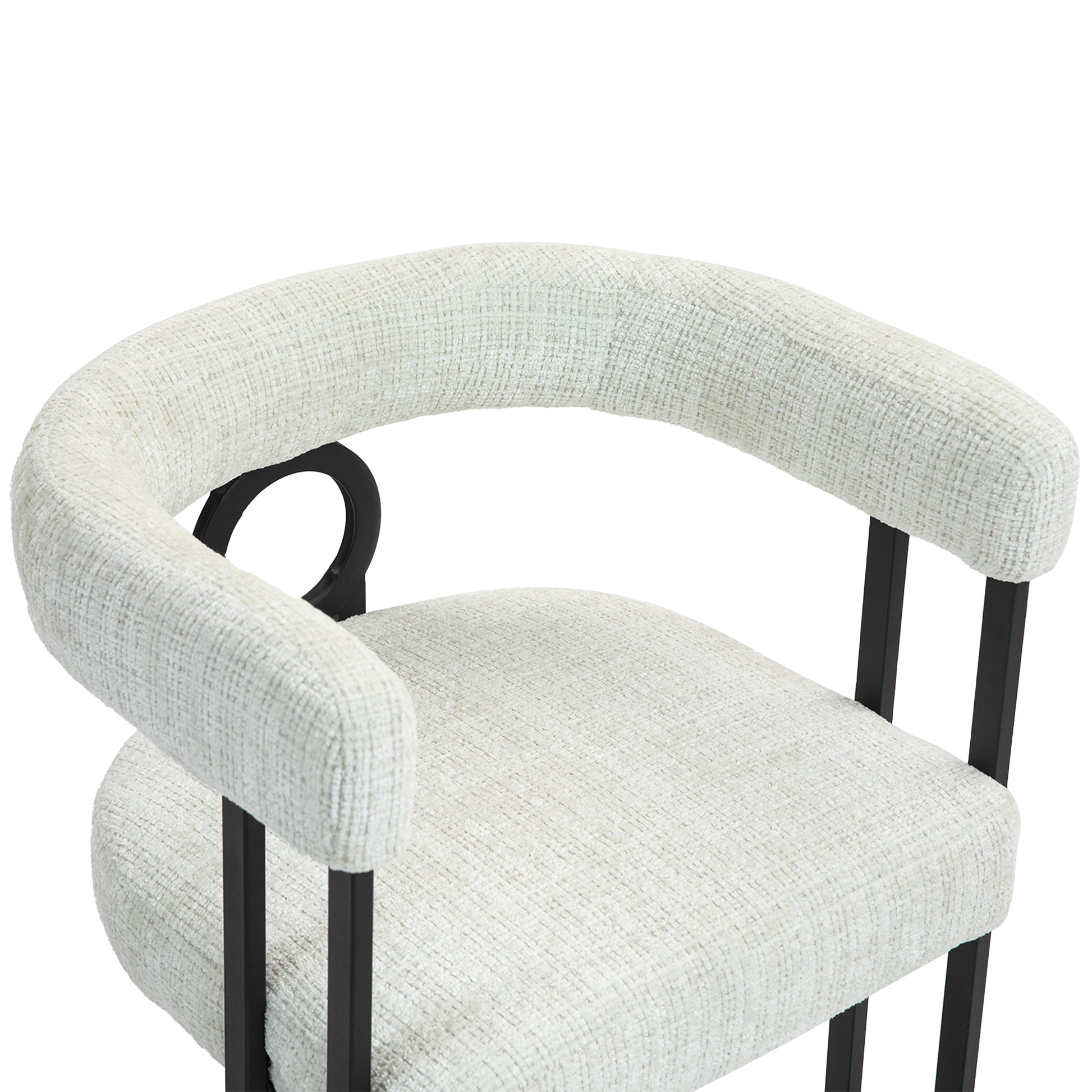 Coolmore Contemporary Designed Chenille Fabric Upholstered Accent Dining Chair Barrel Side Chairs Kitchen Armchair For Living Room Set Of 2 Beige Chenille Beige Dining Room Foam Chenille