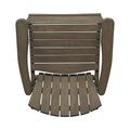 Outdoor Weather Resistant Acacia Wood Adirondack Dining Chairs Set Of 2 , Grey Finish Grey Acacia Wood