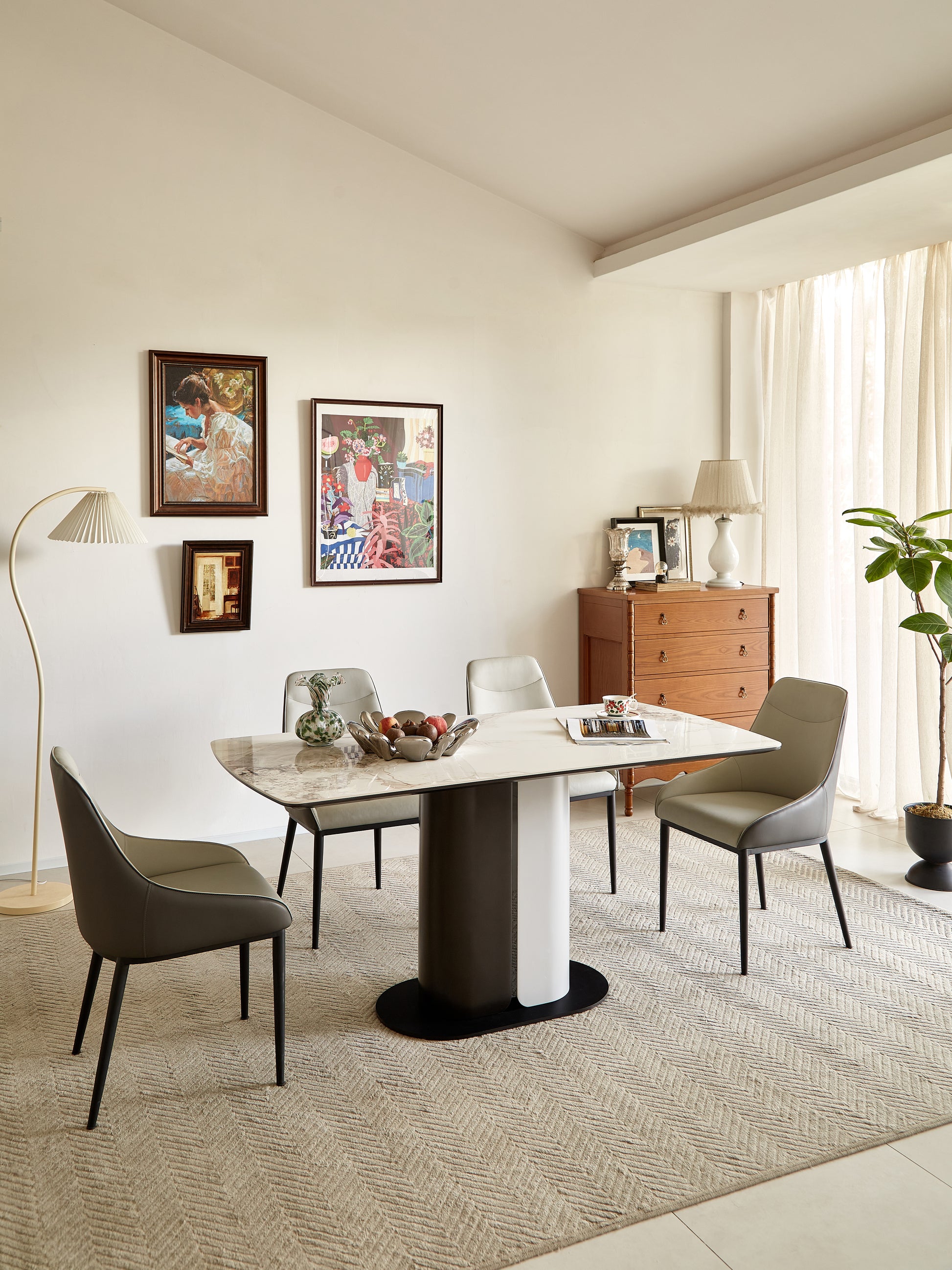 Dining Chair Modern Pu Leather Dining Room Chair With Sturdy Metal Legs, Upholstered Seat Dinner Chairs Accent Side Chairs For Indoor Kitchen Living Room Black And White, Set Of 2 Brown,Ivory Sponge Pu Leather