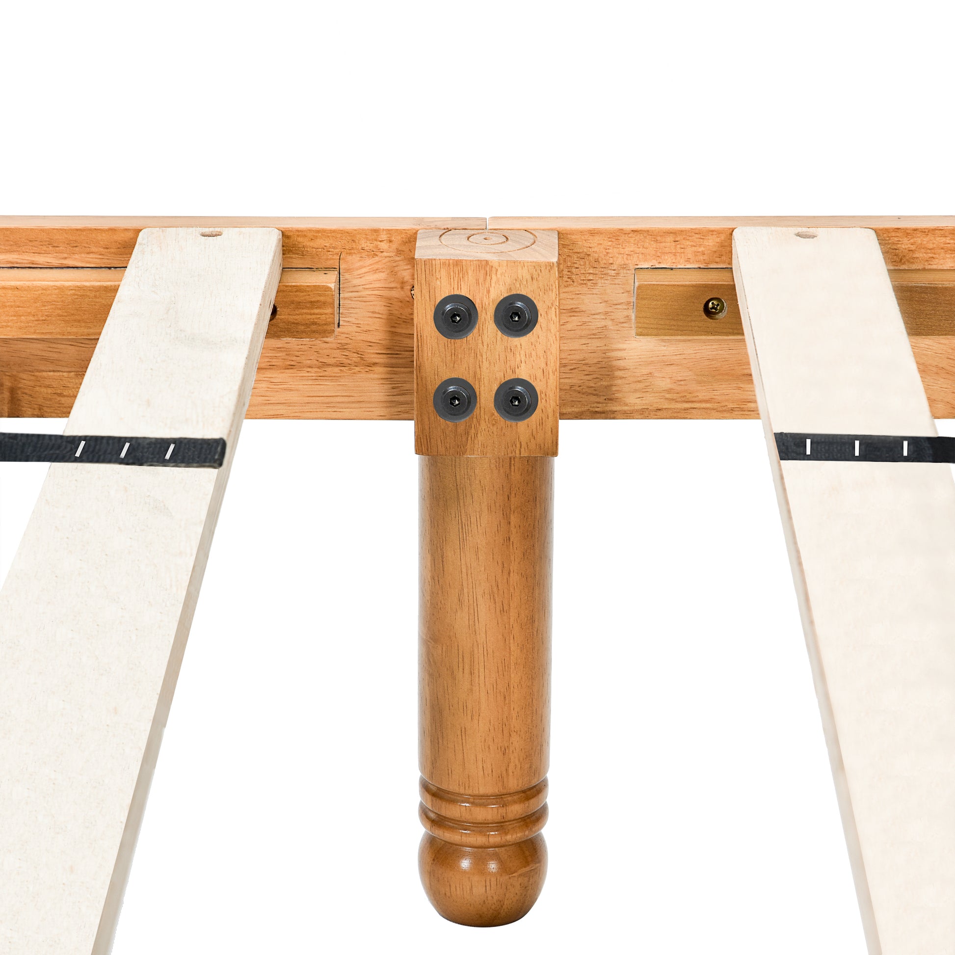 Queen Size Elegant Style Wooden Platform Bed Frame With Headboard,No Need Box Spring,Easy Assembly Queen Oak Rubber Wood