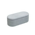 Storage Chenille Ottoman Bench Upholstered Fabric Storage Bench End Of Bed Stool With Safety Hinge For Bedroom, Living Room, Entryway, Closet 40 Inch, Light Grey Light Grey Contemporary Polyurethane