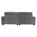 Cozy Duo Grey Loveseat Sofa Grey Solid Wood Mdf 2 Seat