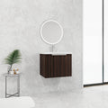24 Inch Bathroom Cabinet With Resin Sink,Soft Close Doors,Float Mounting Design, For Small Bathroom Silver Brown Stripe Bathroom Modern Plywood Plywood