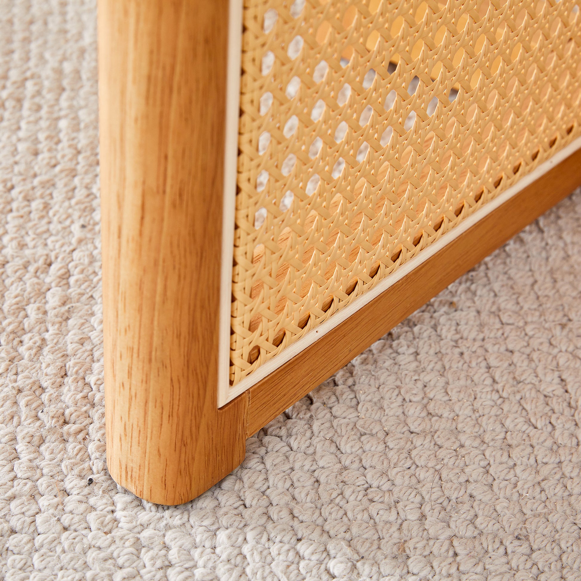 Chinese Country Retro Solid Wood Dining Table, Simple Modern Imitation Rattan Dining Table, Wooden Dining Table, Desk. Suitable For Dining Room, Living Room, Office Wood Rubber Wood