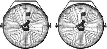 18 Inch Industrial Wall Mount 3 Speed Commercial Ventilation Metal Fan For Warehouse, Greenhouse, Workshop, Patio, Factory And Basement Black Black Metal