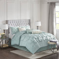 7 Piece Tufted Comforter Set Seafoam Cal King California King Seafoam Polyester