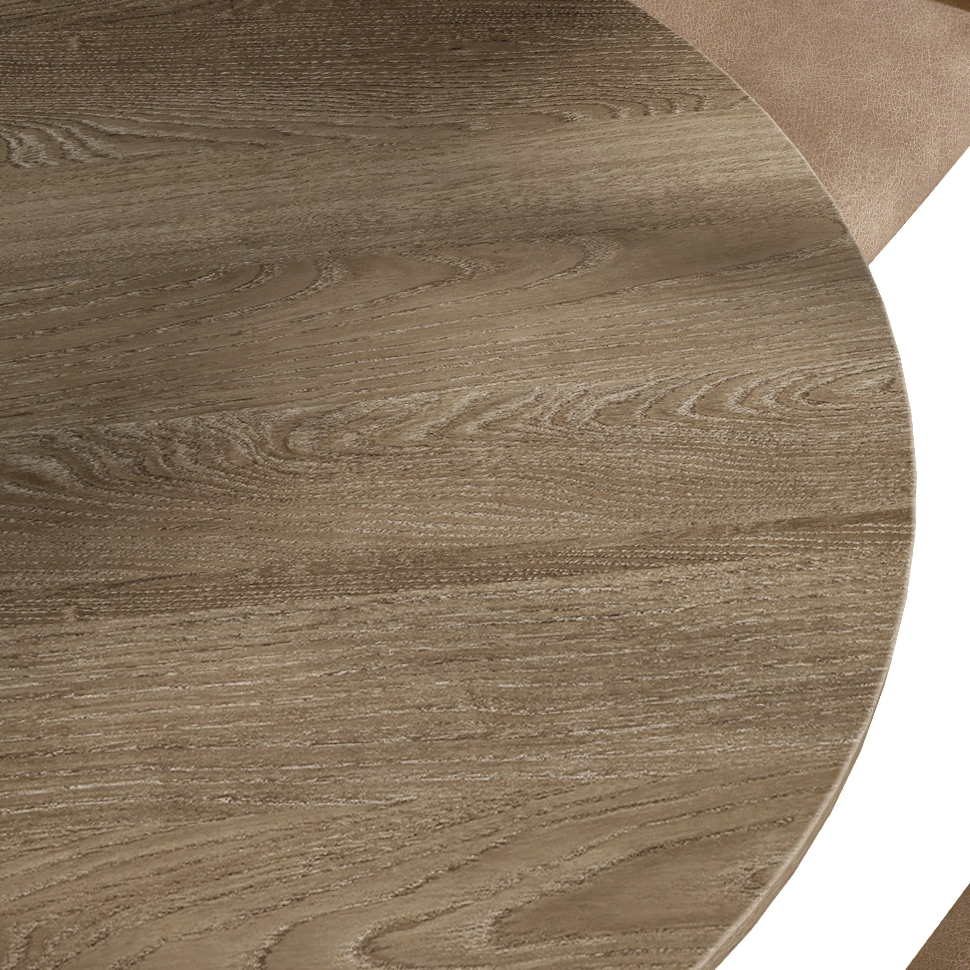 Modern Farmhouse Round Dining Table 45.7Inch Solid Wood Rubberwood Antique Finishing Rustic Look Distressed Look Wire Brushed For 4 Seaters Grayish Brown Light Brown Distressed Finish Dining Room Antique,Farmhouse,French Country,Rustic,Vintage Rubberwood