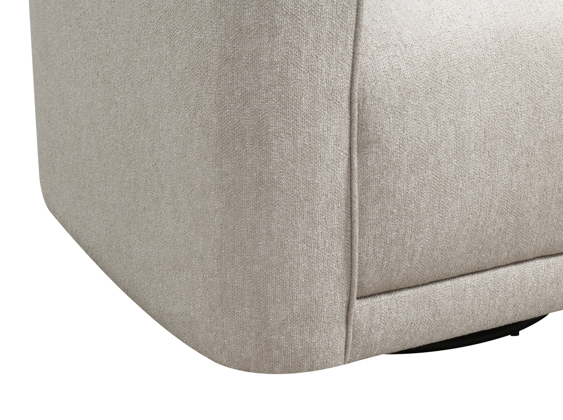 Brella Tan Swivel Accent Chair Tan Foam Engineered Wood