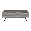 Grey Oak Coffee Table With Lift Top Grey Primary Living Space Modern Rectangular Coffee & End Tables Rectangular Wood H Shape