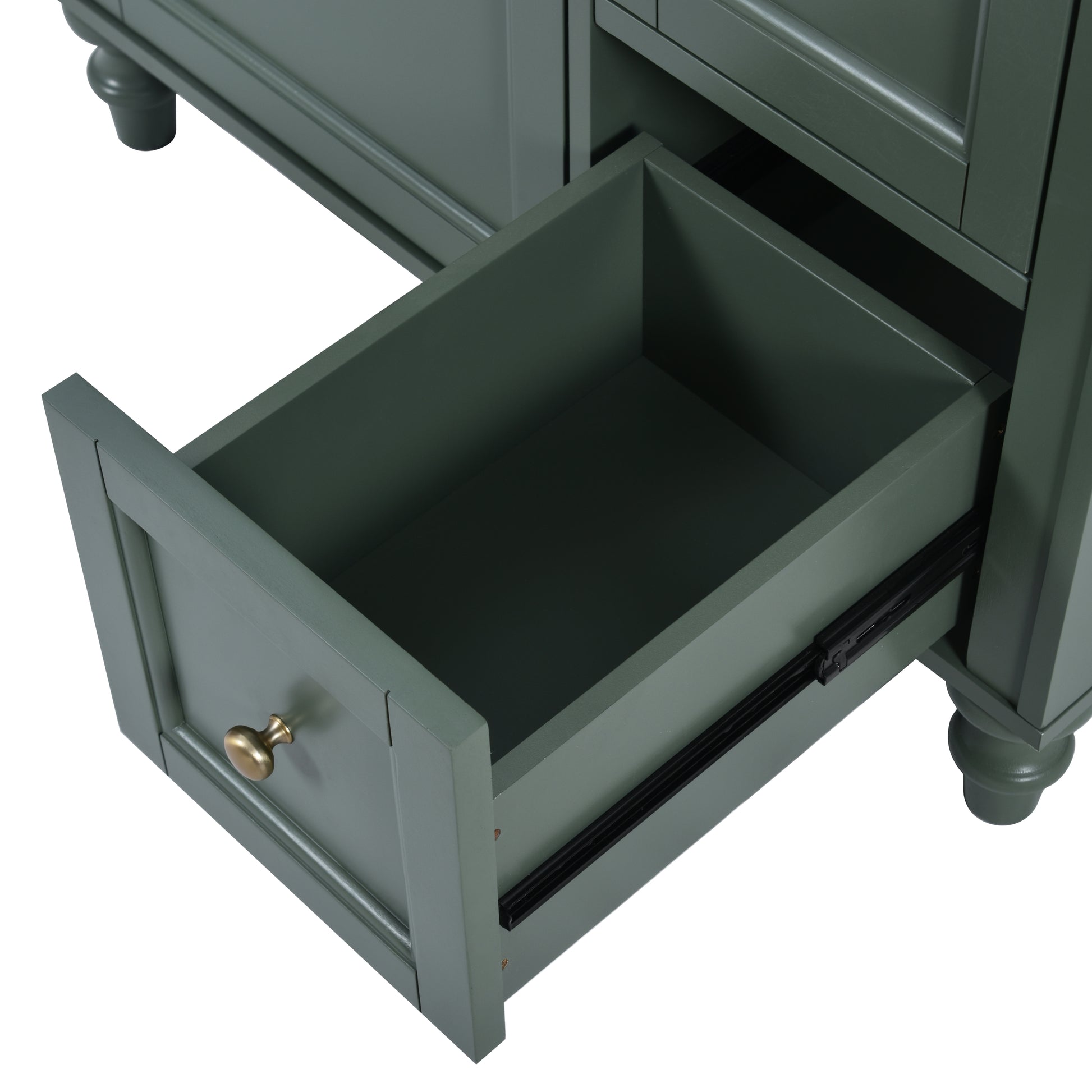 30'' Bathroom Vanity With Top Sink, Modern Bathroom Storage Cabinet With 2 Drawers And A Tip Out Drawer, Single Sink Bathroom Vanity Same As N710S130001F Green Bathroom Modern Solid Wood Mdf Resin