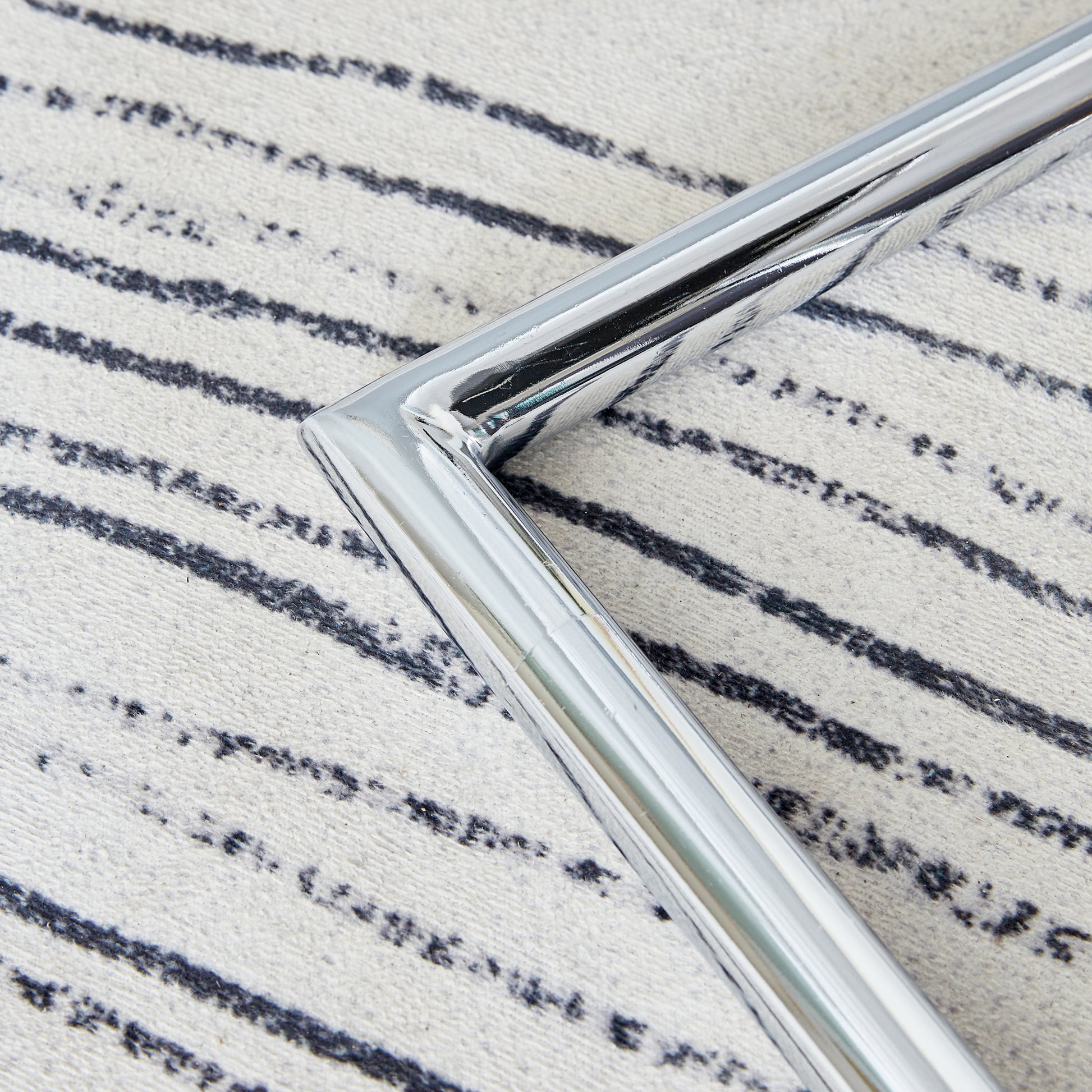 Table And Chair Set.Modern Rectangular Glass Dining Table With A Tempered Glass Tabletop And Silver Metal Legs, Paired With Multiple Chairs Designed With Pu Cushions And Silver Metal Legs. Black Silver Seats 6 Tempered Glass