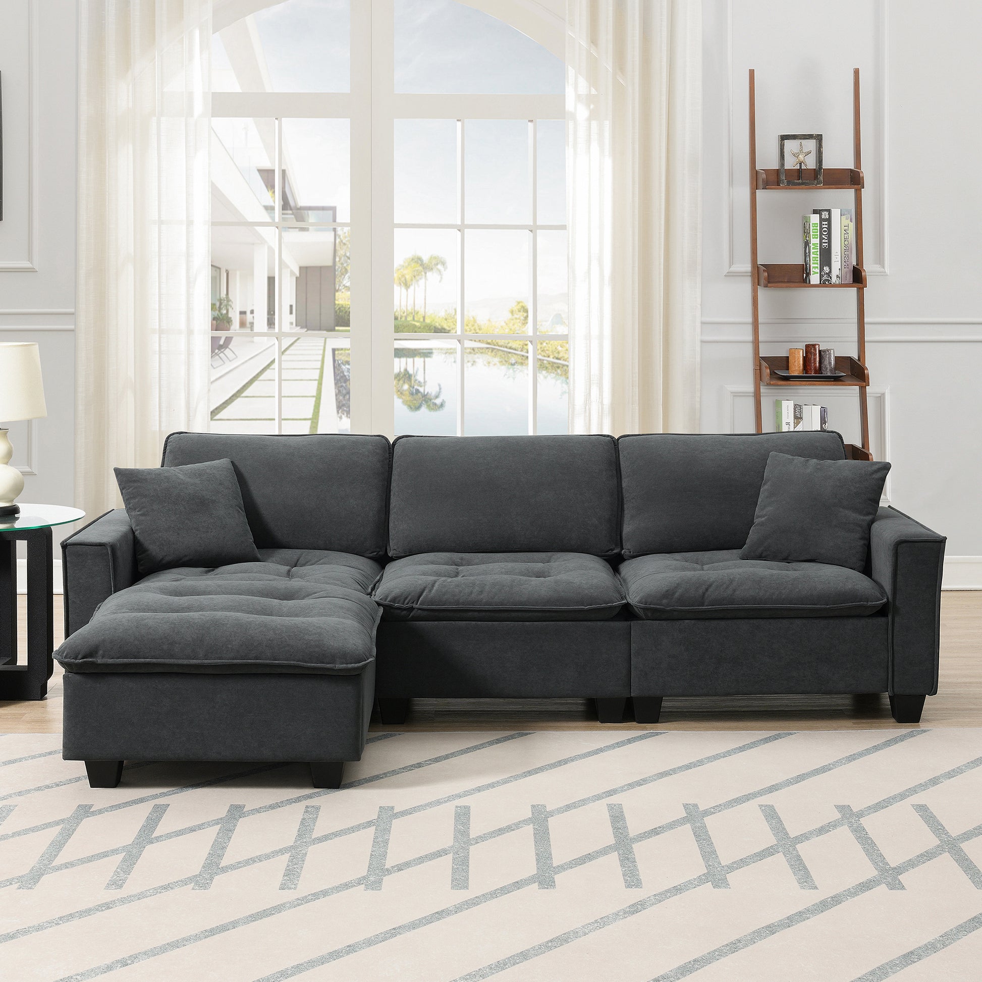 6006E Package Dark Gray Suede 1 Seat