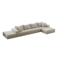 Oversized Sponge Cloud Sofa,Modern Upholstered Sectional Sofa Couch Set,Modular 162