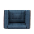 Club Chair Navy Blue Fabric