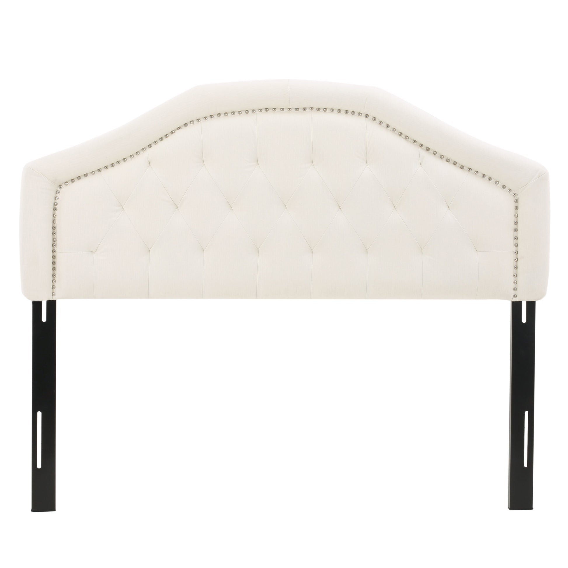 Queen&Full Sized Headboard Ivory Fabric