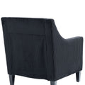 Coolmore Modern Accent Chair,Upholstered Armchair With Scooped Arms For Bedroom,Apartment,Studio,Office,Waiting Room Black Corduroy Black Primary Living Space Foam Corduroy