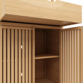 Bamboo Tea Cabinet 1 2 Drawers Natural Bamboo