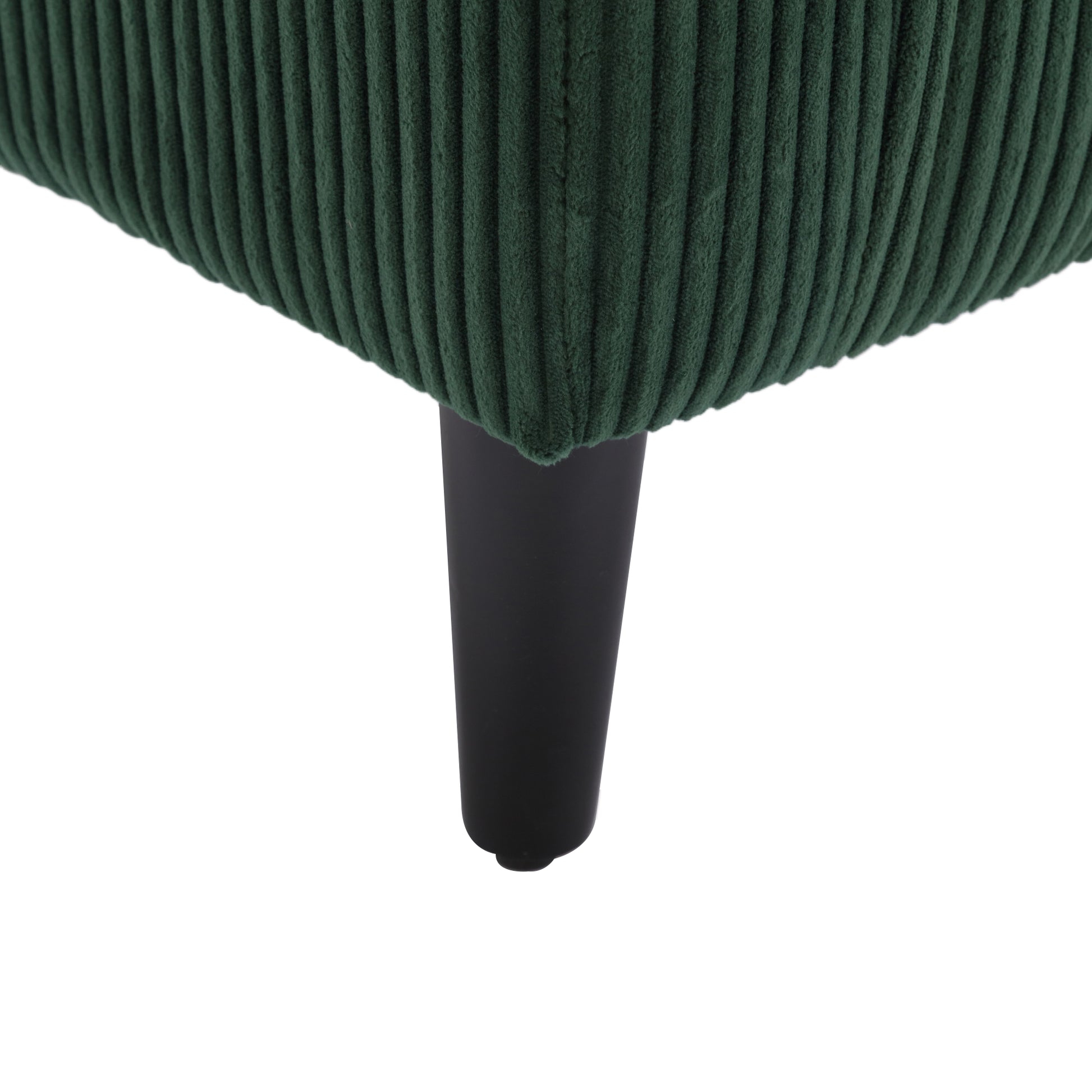 Coolmore Living Room Accent Barrel Chair, Century Modern Style Decorative Chair, Armchair For Living Room With Thick Cushions And Pillows, Comfy Single Sofa Chair, Chair With Wooden Legs Emerald Corduroy