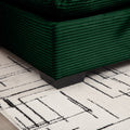 Green Corduroy Sofa Couch, Modular Couch With Storage Ottoman, Couch Deep Seat Couches For Modern Living Room Apartment Office Green Corduroy 1 Seat