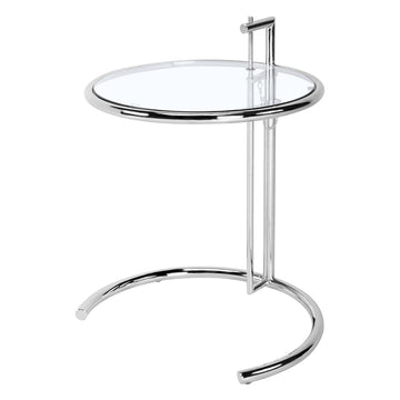 Coffee Table Adjustable Height Table Silver Stainless Steel