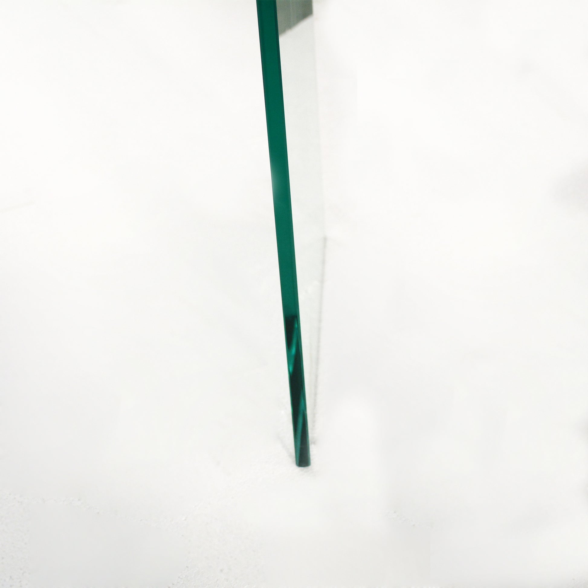 Glass Console Table, Transparent Tempered Glass Console Table With Rounded Edges Desks, Sofa Table Transparent Glass