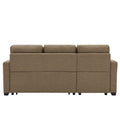 9191 Brown Broaching Storage Sofa Brown Linen