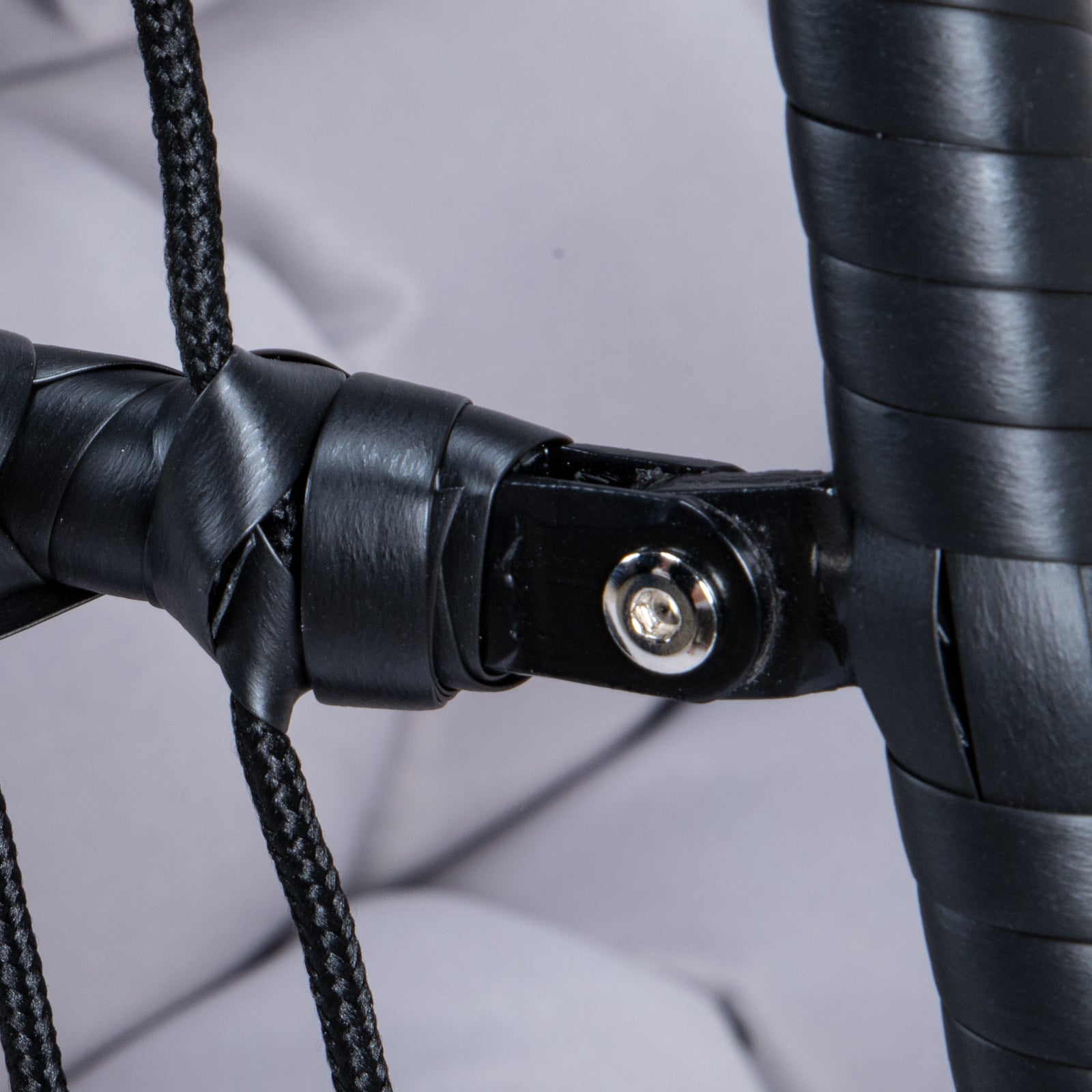 Folding Double Swing Chair W Cushion Black Iron