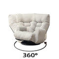 Adjustable Head And Waist, Game Chair, Lounge Chair In The Living Room, 360 Degree Rotatable Sofa Chair,Rotatable Seat Leisure Chair Deck Chair,Leisure Sofa And Lounge Chair Combination Cement Grey Linen Linen